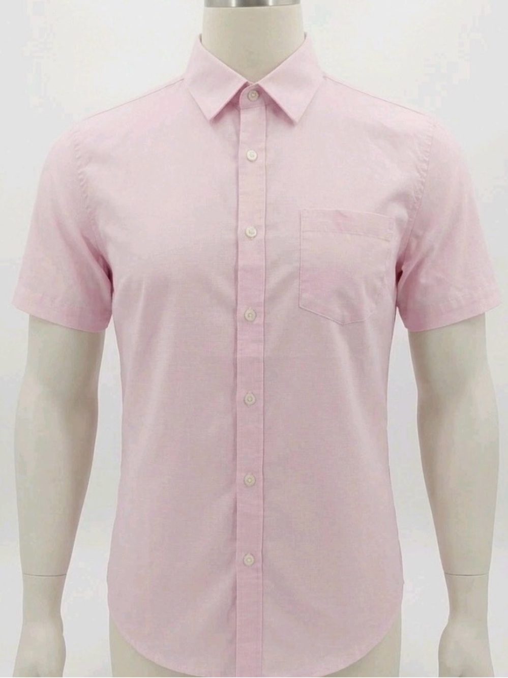 Beverly Hills Polo Club Men’s Short-Sleeve Button-Down Shirt in Pale Pink